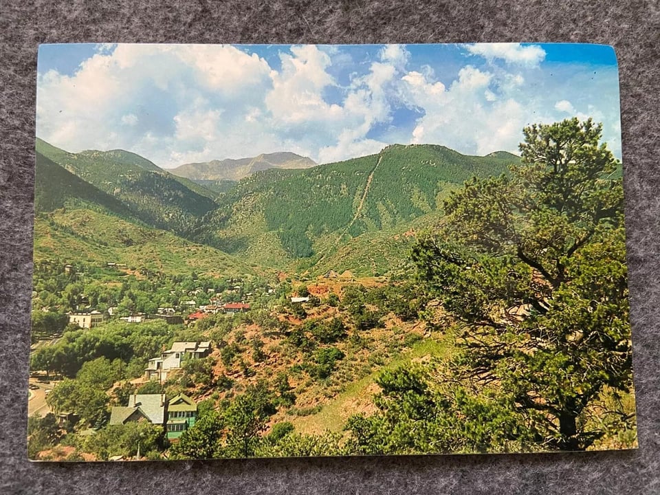 a scenic view of the incline in Manitou Springs, Colorado